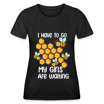 Beekeeper Beekeeper Beekeeping Honey Bees Beekeeper - Women's Functional T-Shirt - black - Front - AI Model Female 172 light (172cm)