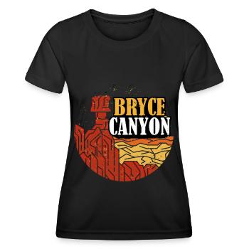 Bryce Canyon Utah National Park Souvenir Hike - Women's Functional T-Shirt - black - Front - AI Model Female 172 light (172cm)