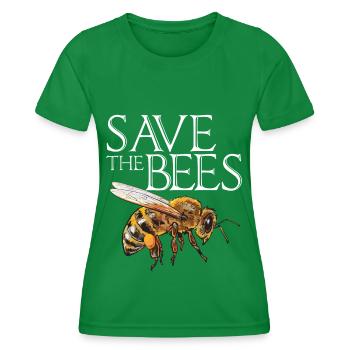 Save The Bees Apiculture Honey Bee Queen Bee Imk - T-shirt sport Femme - vert - Devant - AI Model Female 172 dark (172cm)