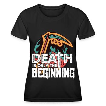 Sense des Todes Sensenmann Engel des Todes Hallowe - Frauen Funktions-T-Shirt - Schwarz - Vorne - AI Model Female 172 light (172cm)