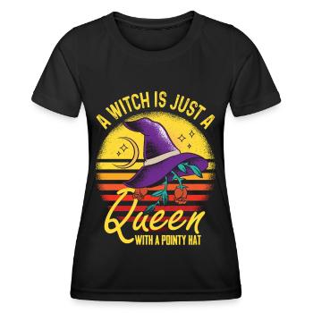 Skelett-Halloween-Party-Albtraum-Getränk-gruselige - Frauen Funktions-T-Shirt - Schwarz - Vorne - AI Model Female 172 light (172cm)