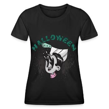 Gruseliges Halloween-Party-Albtraum-Horror-Hallowe - Frauen Funktions-T-Shirt - Schwarz - Vorne - AI Model Female 172 light (172cm)