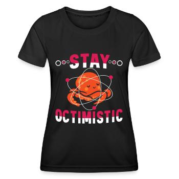Poulpe Poulpe Tentacule de mer Poulpe Poulpe Poulpe Poulpe - T-shirt sport Femme - noir - Devant - AI Model Female 172 light (172cm)