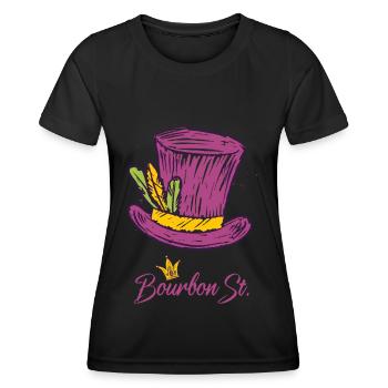 Bourbon Street Mardi Gras New Orleans French Quart - Women's Functional T-Shirt - black - Front - AI Model Female 172 light (172cm)