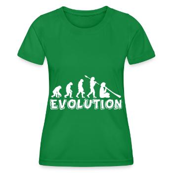 Swiss musician Evolution Alphorn Musikinstrumen - Women's Functional T-Shirt - kelly green - Front - AI Model Female 172 dark (172cm)