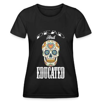 Dead formation sugar skull Day of the Dead - Women's Functional T-Shirt - black - Front - AI Model Female 172 light (172cm)