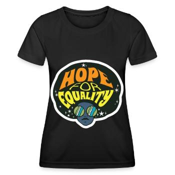 Schwarze Gleichheit Schwarzer Geschichtsmonat Mela - Frauen Funktions-T-Shirt - Schwarz - Vorne - AI Model Female 172 light (172cm)