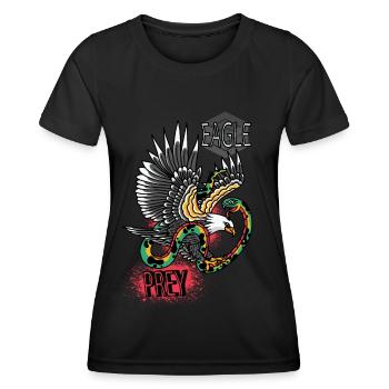 Falcon Sharp objects Falconry Eagle Goshawk Falk - Women's Functional T-Shirt - black - Front - AI Model Female 172 light (172cm)