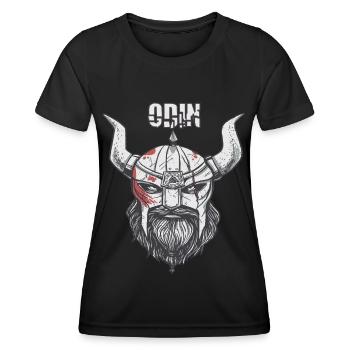 Viking Ragnar Odin Valhalla Warriors Mythologie - T-shirt sport Femme - noir - Devant - AI Model Female 172 light (172cm)