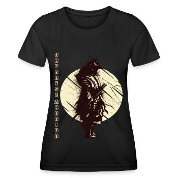 Japanischer Krieger Samurai Japanische Kunst Katan - Frauen Funktions-T-Shirt - Schwarz - Vorne - AI Model Female 172 light (172cm)