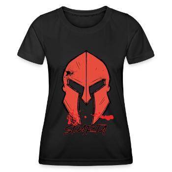 Glory Sparta Warrior Spartan Helmet Gladiator Anci - Frauen Funktions-T-Shirt - Schwarz - Vorne - AI Model Female 172 light (172cm)