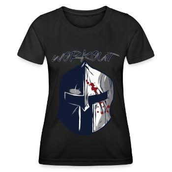 Sparta Warrior Sparta Warrior Casque Gladiator Antique - T-shirt sport Femme - noir - Devant - AI Model Female 172 light (172cm)