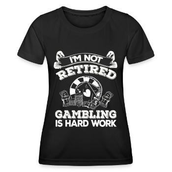 Kasino Glücksspiel Spielautomat Kartenspiel - Frauen Funktions-T-Shirt - Schwarz - Vorne - AI Model Female 172 light (172cm)