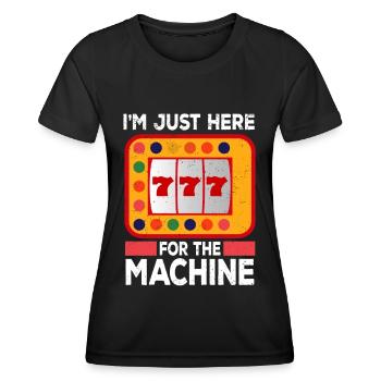 Casino Gambling Slot Machine à sous Jeu de cartes - T-shirt sport Femme - noir - Devant - AI Model Female 172 light (172cm)