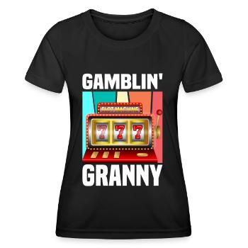 Kasino Glücksspiel Spielautomat Kartenspiel - Frauen Funktions-T-Shirt - Schwarz - Vorne - AI Model Female 172 light (172cm)