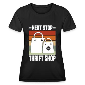 Magasin d’occasion Eco Hipster d’occasion - T-shirt sport Femme - noir - Devant - AI Model Female 172 light (172cm)