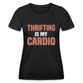 Magasin d’occasion Eco Hipster d’occasion - T-shirt sport Femme - noir - Devant - AI Model Female 172 light (172cm)