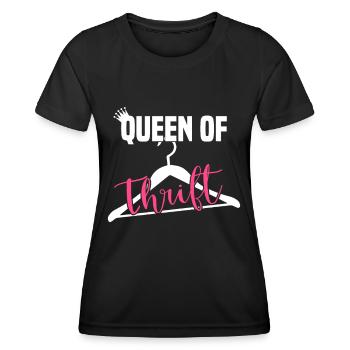 Magasin d’occasion Eco Hipster d’occasion - T-shirt sport Femme - noir - Devant - AI Model Female 172 light (172cm)