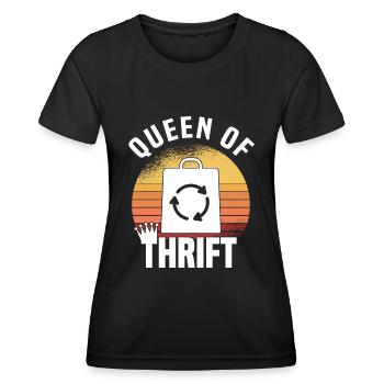 Magasin d’occasion Eco Hipster d’occasion - T-shirt sport Femme - noir - Devant - AI Model Female 172 light (172cm)