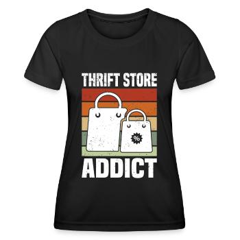 Magasin d’occasion Eco Hipster d’occasion - T-shirt sport Femme - noir - Devant - AI Model Female 172 light (172cm)