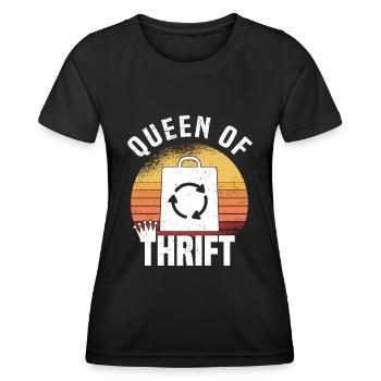 Magasin d’occasion Eco Hipster d’occasion - T-shirt sport Femme - noir - Devant - AI Model Female 172 light (172cm)