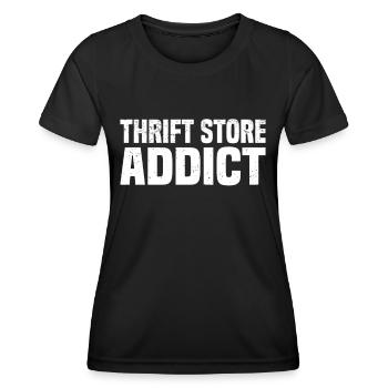 Magasin d’occasion Eco Hipster d’occasion - T-shirt sport Femme - noir - Devant - AI Model Female 172 light (172cm)