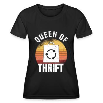 Magasin d’occasion Eco Hipster d’occasion - T-shirt sport Femme - noir - Devant - AI Model Female 172 light (172cm)
