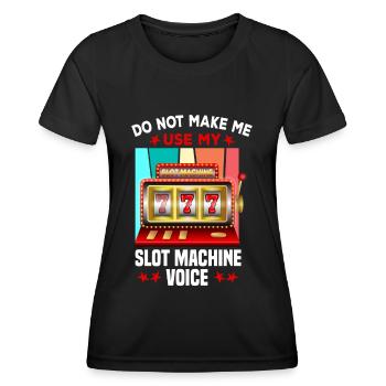 Kasino Glücksspiel Spielautomat Kartenspiel - Frauen Funktions-T-Shirt - Schwarz - Vorne - AI Model Female 172 light (172cm)