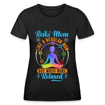 Reiki Praktizierende Reiki Master Reiki Mom - Frauen Funktions-T-Shirt - Schwarz - Vorne - AI Model Female 172 light (172cm)
