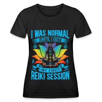 Reiki Praktizierende & Reiki Master - Frauen Funktions-T-Shirt - Schwarz - Vorne - AI Model Female 172 light (172cm)