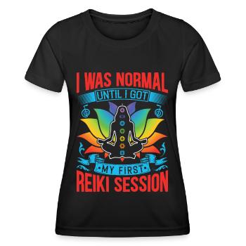 Reiki Praktizierende & Reiki Master - Frauen Funktions-T-Shirt - Schwarz - Vorne - AI Model Female 172 light (172cm)