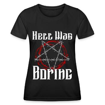 Satan Beelzebub Teufel Gothic Pentagram Mystisch - Frauen Funktions-T-Shirt - Schwarz - Vorne - AI Model Female 172 light (172cm)