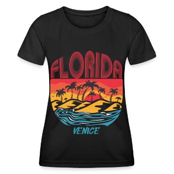 Venice Florida Vacation Ocean Beach Surfen - Frauen Funktions-T-Shirt - Schwarz - Vorne - AI Model Female 172 light (172cm)