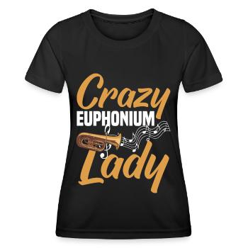 Euphonium Euphonium Player Brass Euphonist - Women's Functional T-Shirt - black - Front - AI Model Female 172 light (172cm)