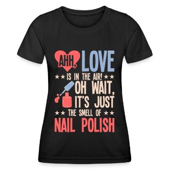 Nail Polish Nail Design Manicure Nail Studio Nails - Women's Functional T-Shirt - black - Front - AI Model Female 172 light (172cm)