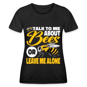 beekeeper beekeeper bees honey bee beekeeping - Women's Functional T-Shirt - black - Front - AI Model Female 172 light (172cm)