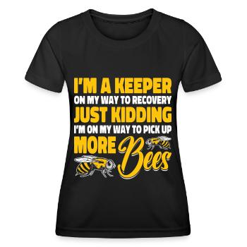 beekeeper beekeeper bees honey bee beekeeping - Women's Functional T-Shirt - black - Front - AI Model Female 172 light (172cm)
