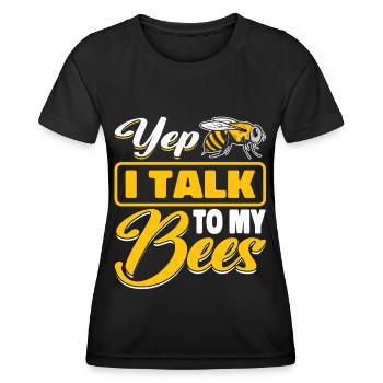 Imker Bienenzüchter Bienen Honigbiene Imkerei - Frauen Funktions-T-Shirt - Schwarz - Vorne - AI Model Female 172 light (172cm)