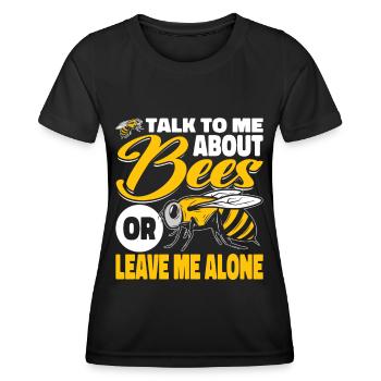 beekeeper beekeeper bees honey bee beekeeping - Women's Functional T-Shirt - black - Front - AI Model Female 172 light (172cm)