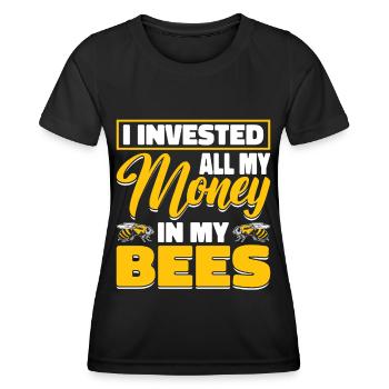 Beekeepers Bees Honey bees Beekeeping - Women's Functional T-Shirt - black - Front - AI Model Female 172 light (172cm)