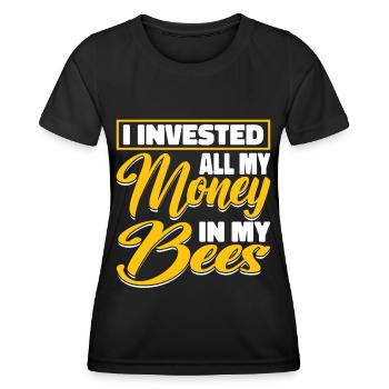 Beekeepers Bees Honey bees Beekeeping - Women's Functional T-Shirt - black - Front - AI Model Female 172 light (172cm)