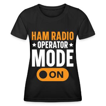 Ham Radio Operator Mode Radio Operator Ham Radio - Frauen Funktions-T-Shirt - Schwarz - Vorne - AI Model Female 172 light (172cm)