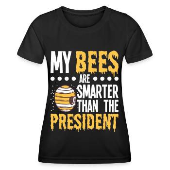 Beekeepers Bees Honey bees Beekeeping - Women's Functional T-Shirt - black - Front - AI Model Female 172 light (172cm)