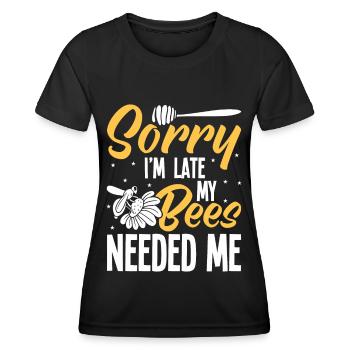 Beekeepers Bees Honey bees Beekeeping - Women's Functional T-Shirt - black - Front - AI Model Female 172 light (172cm)