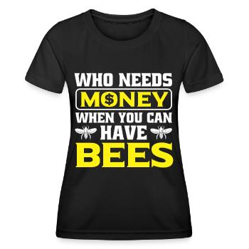 Beekeepers Bees Honey bees Beekeeping - Women's Functional T-Shirt - black - Front - AI Model Female 172 light (172cm)