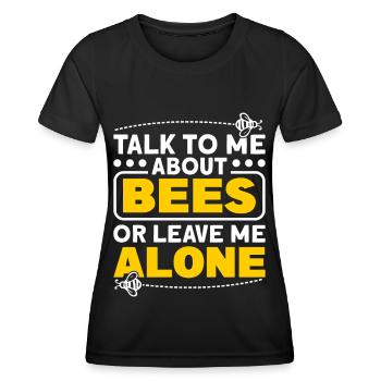 Imker Bienenzüchter Bienen Honigbiene Imkerei - Frauen Funktions-T-Shirt - Schwarz - Vorne - AI Model Female 172 light (172cm)