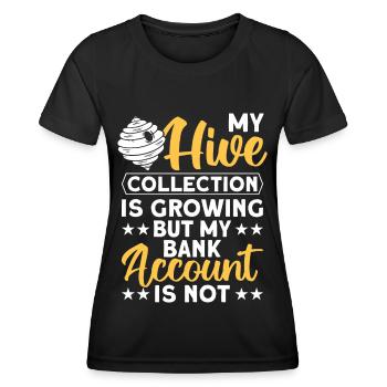 Beekeepers Bees Honey bees Beekeeping - Women's Functional T-Shirt - black - Front - AI Model Female 172 light (172cm)