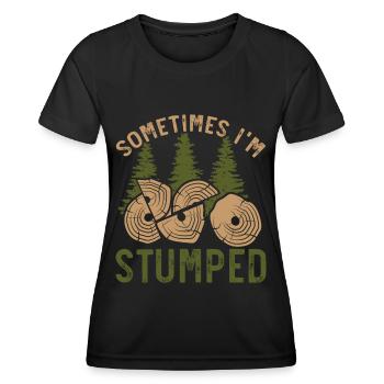 Manchmal bin ich ratlos Arboriculture Arborist - Frauen Funktions-T-Shirt - Schwarz - Vorne - AI Model Female 172 light (172cm)