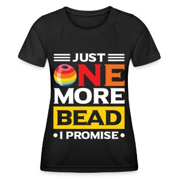Perle Perle Broderie Bijoutier Fabricant de bijoux - T-shirt sport Femme - noir - Devant - AI Model Female 172 light (172cm)