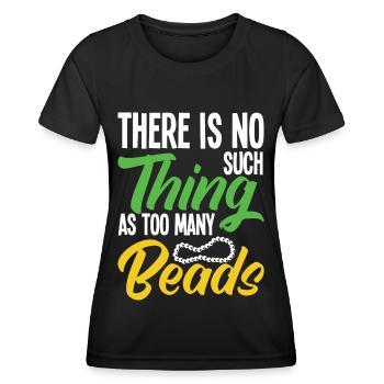 Perle Perle Broderie Bijoutier Fabricant de bijoux - T-shirt sport Femme - noir - Devant - AI Model Female 172 light (172cm)
